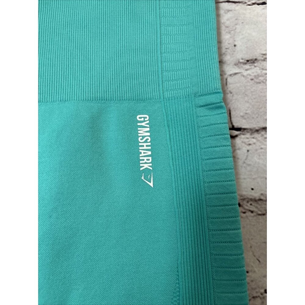 Gymshark Teal Energy Seamless Crop Leggings Women’s Size S - Picture 2 of 4